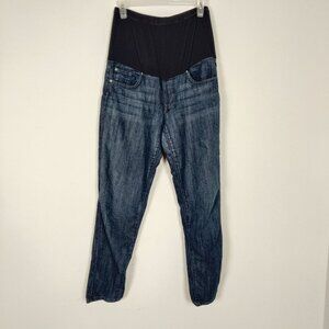 James Jeans Women's Maternity Jeans Size 32 Dark Blue Cotton With Stretch Casual